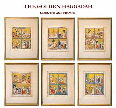 The Golden Haggadah - Mounted & Framed