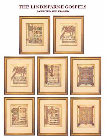 The Lindisfarne Gospels - Mounted & Framed