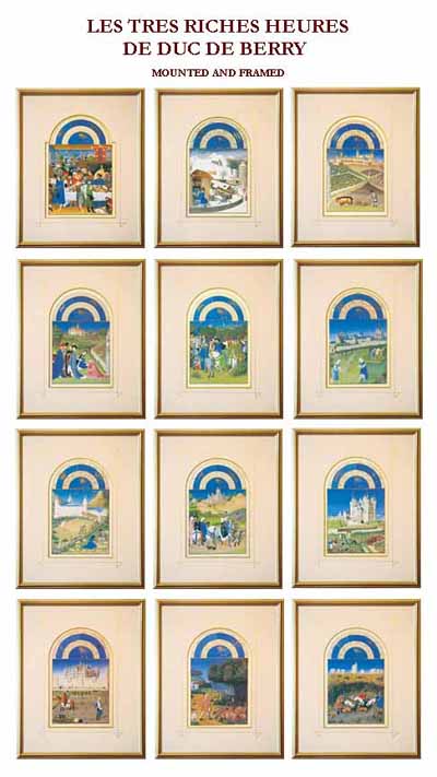 Les Tres Riches Heures - Mounted & Framed